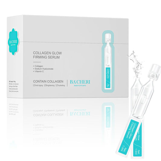 Collagen Glow Firming Face Serum - Fresh Facial Ampoule with Hyaluronic Acid, Adenosine & Centella – Anti-Aging, Firming & Hydrating Skincare for Fine Lines, Wrinkles & Sensitive Skin -30 Vials