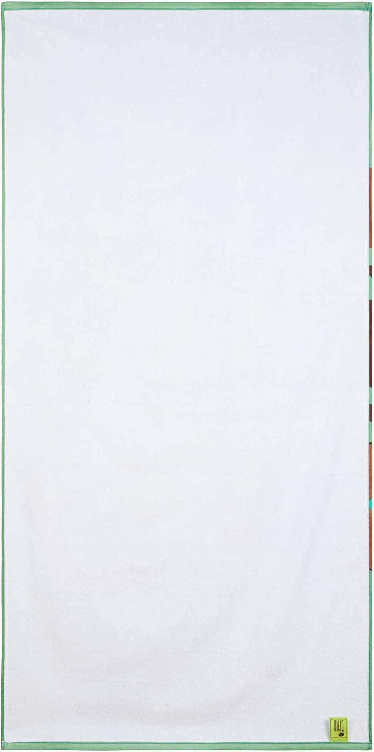 Pardon My Fro Summer Beach Towel – 100% Cotton Oversized Quick-Dry Swim Towel, Sand-Free & Lightweight Travel Towel for Men & Women, Colorful 30x60in XL for Pool, Ocean & Outdoor Adventures – Green