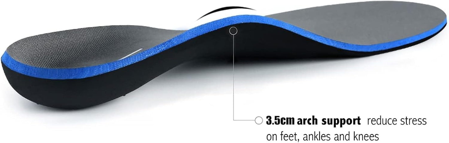 Plantar Fasciitis Feet Insoles Arch Supports Orthotics Inserts Relieve Flat Feet, High Arch (Mens 16-16 1/2)