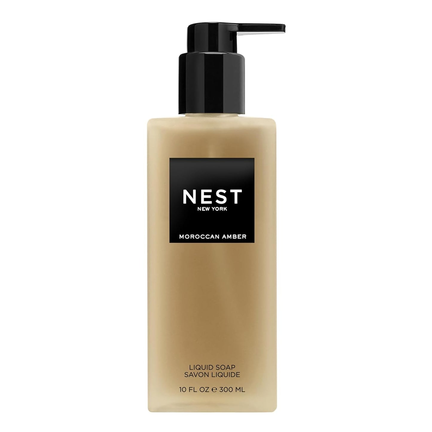 NEST New York Liquid Soap, Moroccan Amber - 10 fl oz - Cleanses & Nourishes Skin - Approx. 300 Pumps Per Bottle - Gluten Free & Cruelty Free