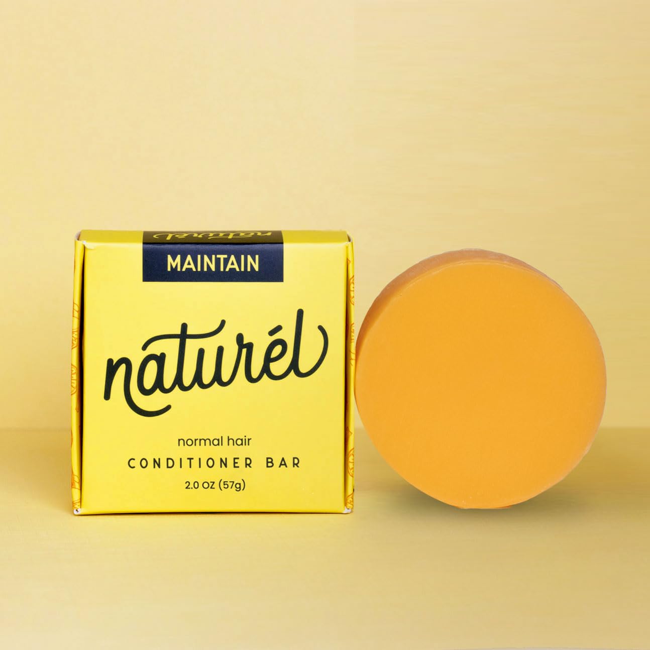 Naturel Maintain Conditioner Bar, Conditioner Bar for Hair Growth and Shine, Vegan, Zero Waste, Cruelty Free, Made in USA