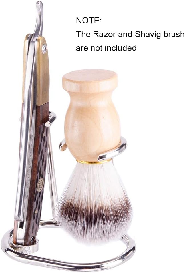 Shaving Razor and Brush Stand Universal Holder for Safety Razor and Straight Razor Storage Shave Brush Holder