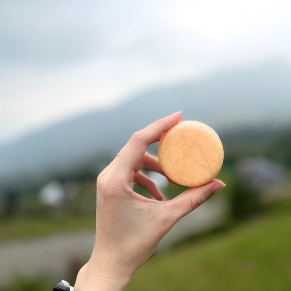 Morning Twilight Shampoo Bar | Caffeine Infused, pH-Balanced, SLS-Free | Citrus Oud Awakening | Sustainable Haircare | 60g