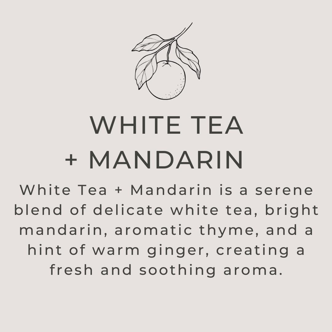 River Birch White Tea + Mandarin Scented Linen and Room Spray | Home Fragrance | 4 oz Glass Amber Bottle | Luxury Signature Scent | Handmade in Texas