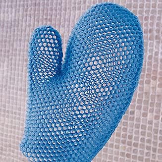 Supracor Spa Bath Mitt Body Exfoliator Face Scrub Sponge, Blue