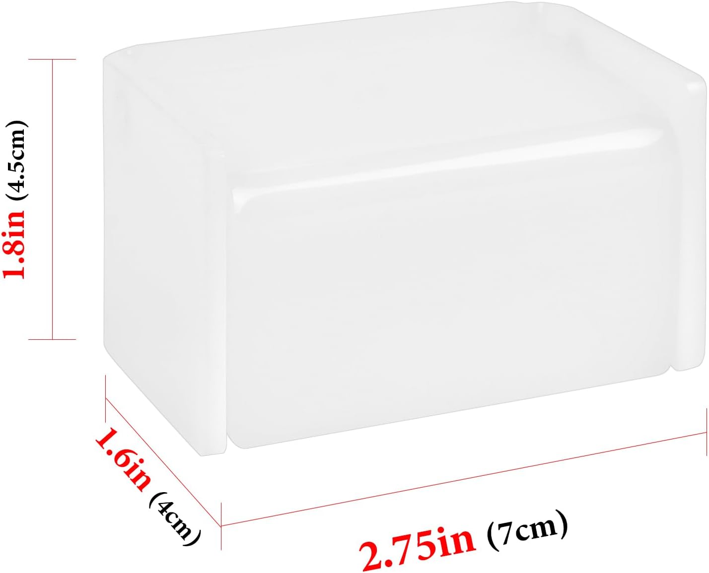 2 Pack Toothbrush Holder Wall Mounted with Cover for Bathroom, 2 Slots Toothbrush Storage Organizer for Shower, Self Adhesive Toothbrush Hanger Rack for Dorm, Cabinet (White)