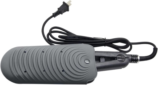 Heat Resistant Silicone Mat Pouch for Hair Styling Tools, Curling and Flat Irons Non-Slip Travel Cover, Small Portable Straightener Pad for Curler Wands Storage, Hot Waver (Dark Gray)