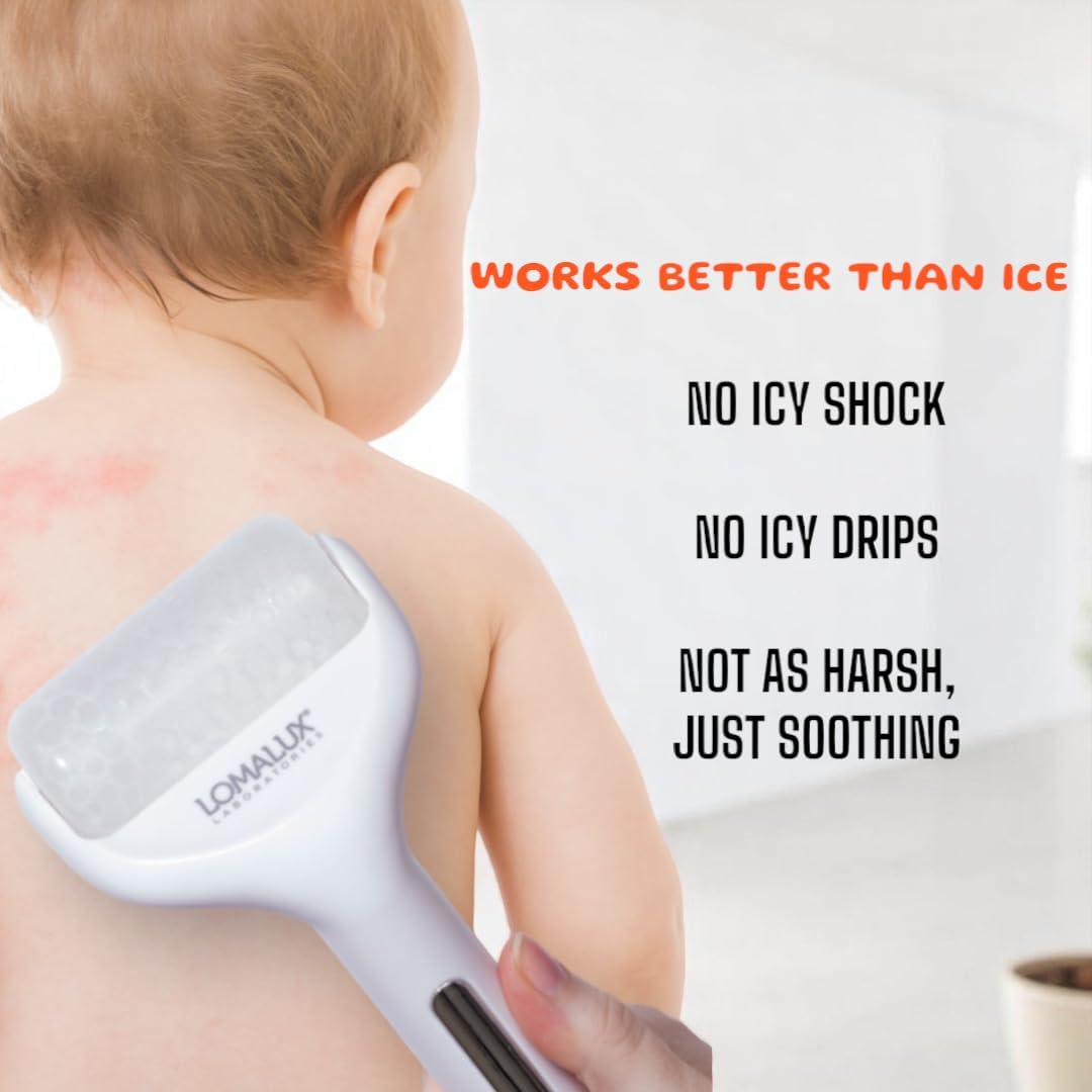 Loma Lux Cool IT! ICE Roller - Whole Body Cold Therapy Temporarily Relieves Skin Itch, Skin Irritation, Eczema, Skin Rashes, Minor Burns, Sunburn