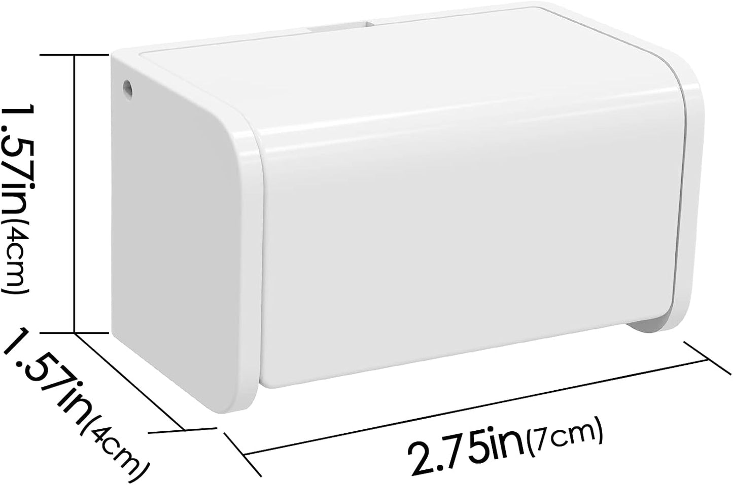 2 Pcs Toothbrush Holder Wall Mounted with Cover for Bathroom, 2 Slots Toothbrush Storage Organizer for Shower, Self Adhesive Toothbrush Hanger Rack for Dorm, Cabinet