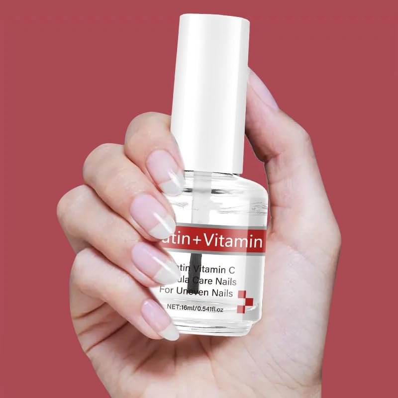 Keratin + Vitamins C Nail & Cuticle Oil, Keratin Protein Nail Moisturizes And Strengthening Care, Impove Cracked Nails & Rigid Cuticles, Deep Moisture For Nails And Cuticles For Nail Growth