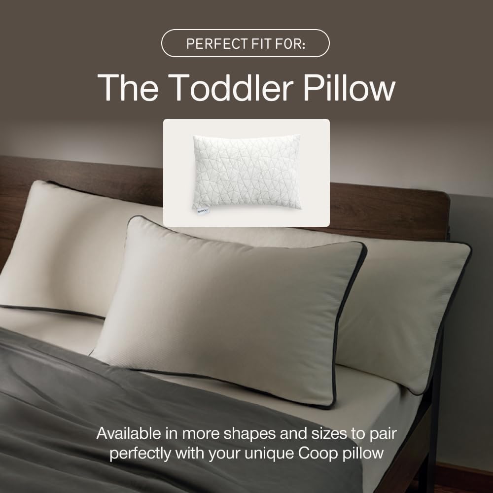 Coop Home Goods Ultra-Tech Toddler Pillow Protector White for Memory Foam Pillows, Waterproof, Toddler Size Pillow Covers, Oeko-Tex Certified, Breathable, Zippered Covers, Machine Washable
