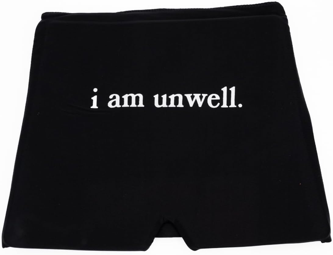 Huggs Migraine Relief Cap - I Am Unwell - Cooling Gel Head Wrap, Cold Compress Cap for Headache, Stress, & Tension