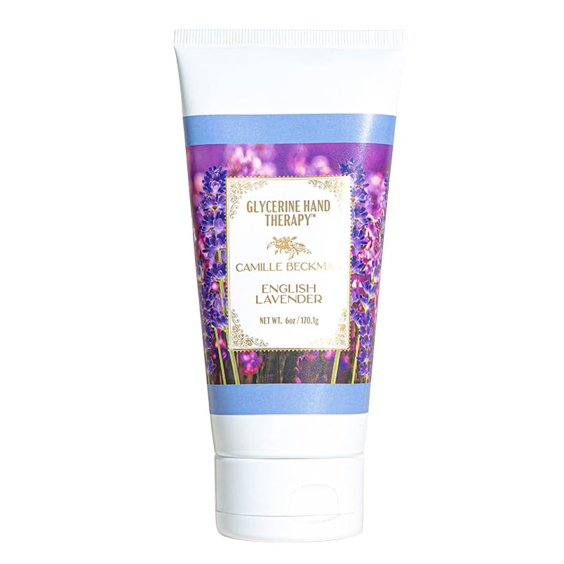 Camille Beckman Glycerine Hand Therapy Cream, English Lavender, 6 Ounce
