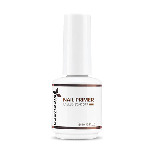 Nicedeco Hema Free Nail Primer Cruelty Free Vegan Nail Bonder, Fast Air Dry, No Lift Prep for Gel and Acrylic Powder, Foundation for Long-lasting Nail Polish