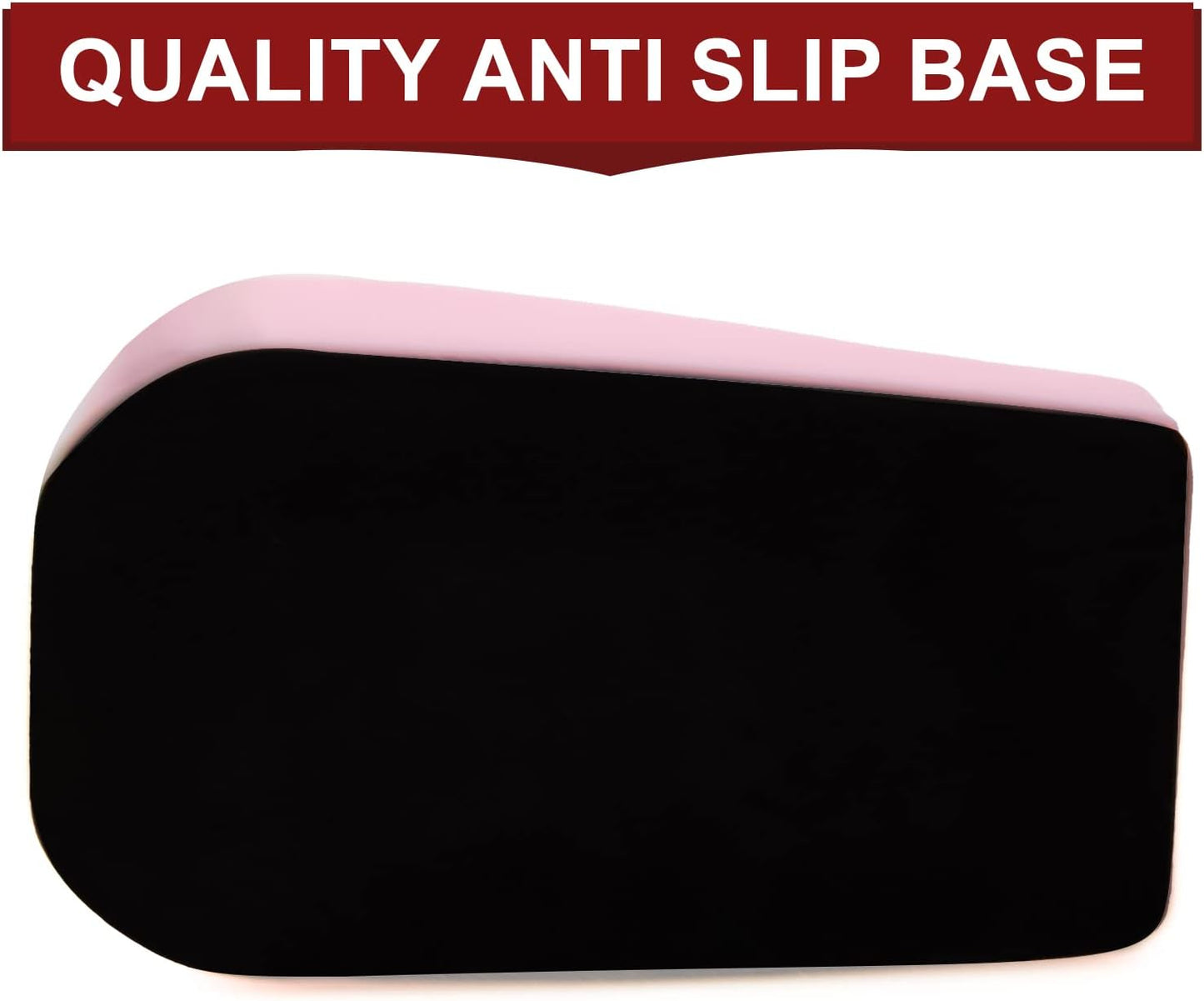 2Pcs Desktop Tape Dispenser Adhesive Roll Holder with Weighted Nonskid Base, Pink (Tape not Included)