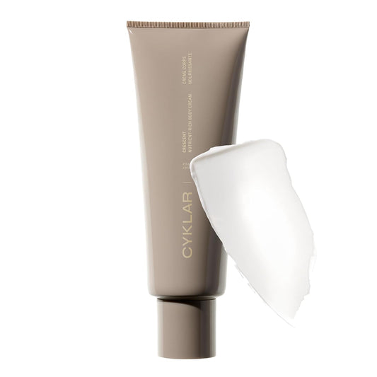 CYKLAR Nutrient Rich Body Cream. Crescent Fragrance Nourishing Moisturizer with Niacinamide and Banana Flower Extract. Deep Hydration, Thick Body Lotion, Dry Skin Cream for Women and Men, 8 Fl Oz