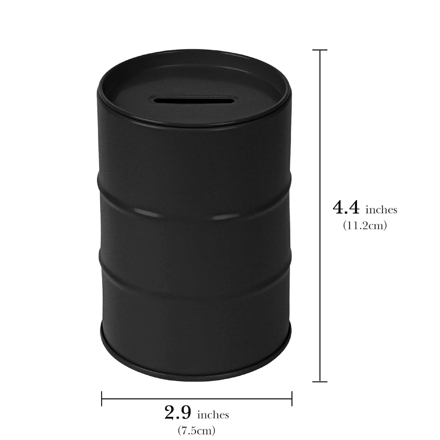 Linkidea Safety Razor Blade Disposal Container Box, Metal Razor Disposal Case Safe Bank for Storing Used Wasted Blades (Black)