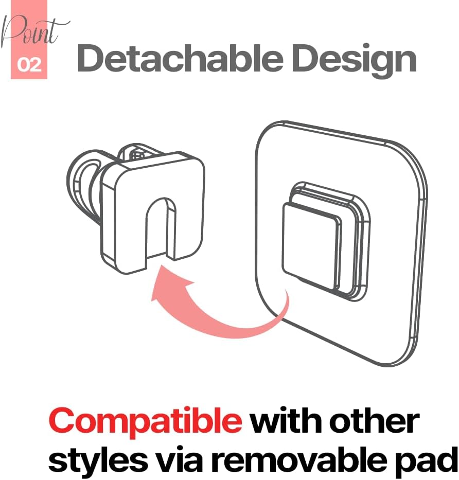 1+1 Silunity Silicone Toothbrush Holder - Suction & Stick, Reusable Sticker - Wall Mounted for Bathroom/Shower - Made in Korea - Ideal for Toothbrushes/Razors (Navy Pad (1+1), Couple)