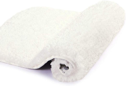 Walensee Bath Rug - Non Slip, Soft Microfiber Shaggy Bath Mat (20 x 32, Ivory) - Water Absorbent, Thick Plush Shower Mat - Machine Washable