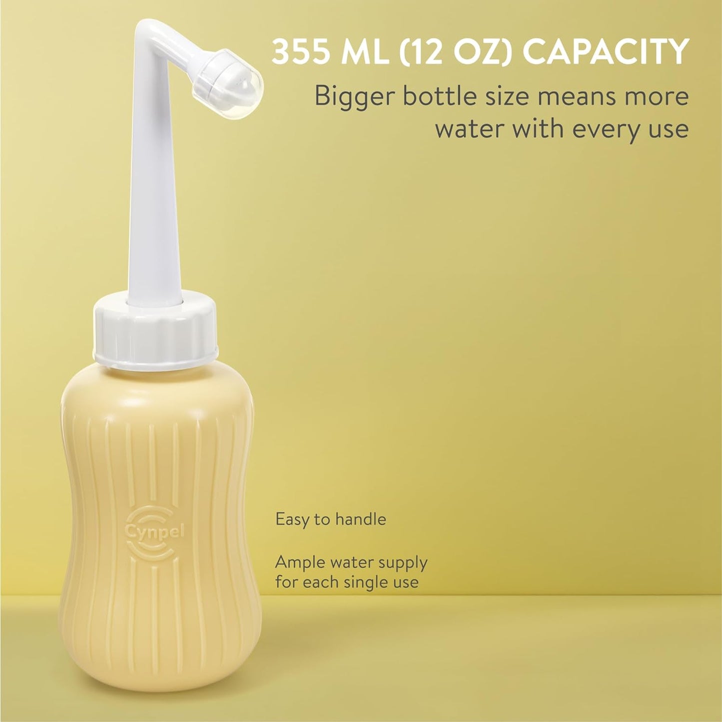 Peri Bottle - Portable Travel Bidet for Men or Women - Labour and Maternity Hospital Bag Essentials - After Birth Recovery Tools for Postpartum Mum - Perineal Spray Bottle