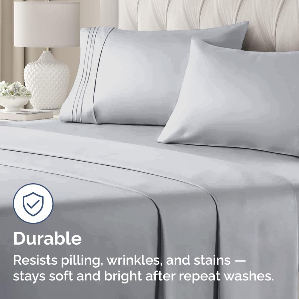 Queen Pillow Cases Set of 2 - Ultra Soft Hotel Quality Pillowcase Covers - Comfy, Cozy & Wrinkle Free - Shrink, Stain & Fade Resistant - Machine Washable Pillow Protectors - 2 Piece Set - Steel Blue