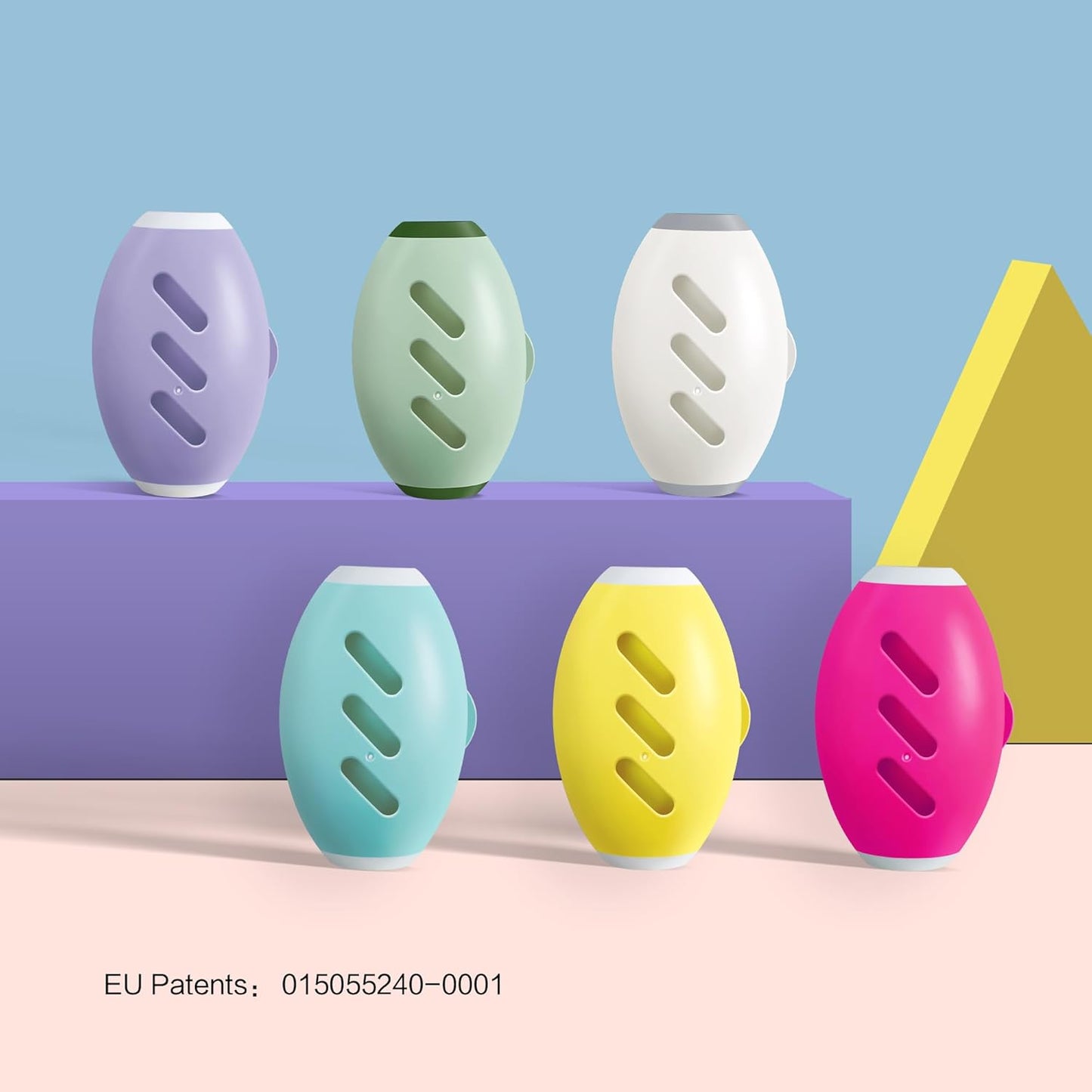 Washable Reusable Gel Lint Roller for Pet Hair，Portable Mini Dog Cat Pet Hair Remover for Clothes，Laundries ，Dust Fuzz Fur -Sticky Cleaner- Small Travel Animal Fur Removal Tool (Yellow)