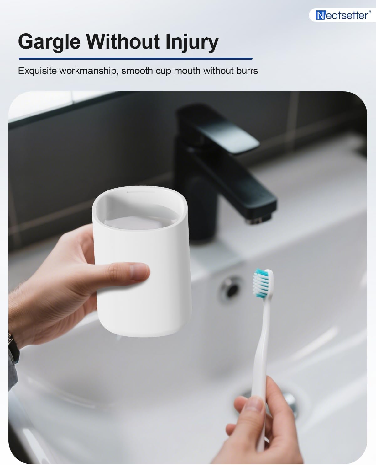 Toothbrush Holder Travel – Portable Toothpaste and Tooth Brushes Case for Traveling with Rinse Cup, Leak-Proof Cover for On-The-Go Oral Care (White)