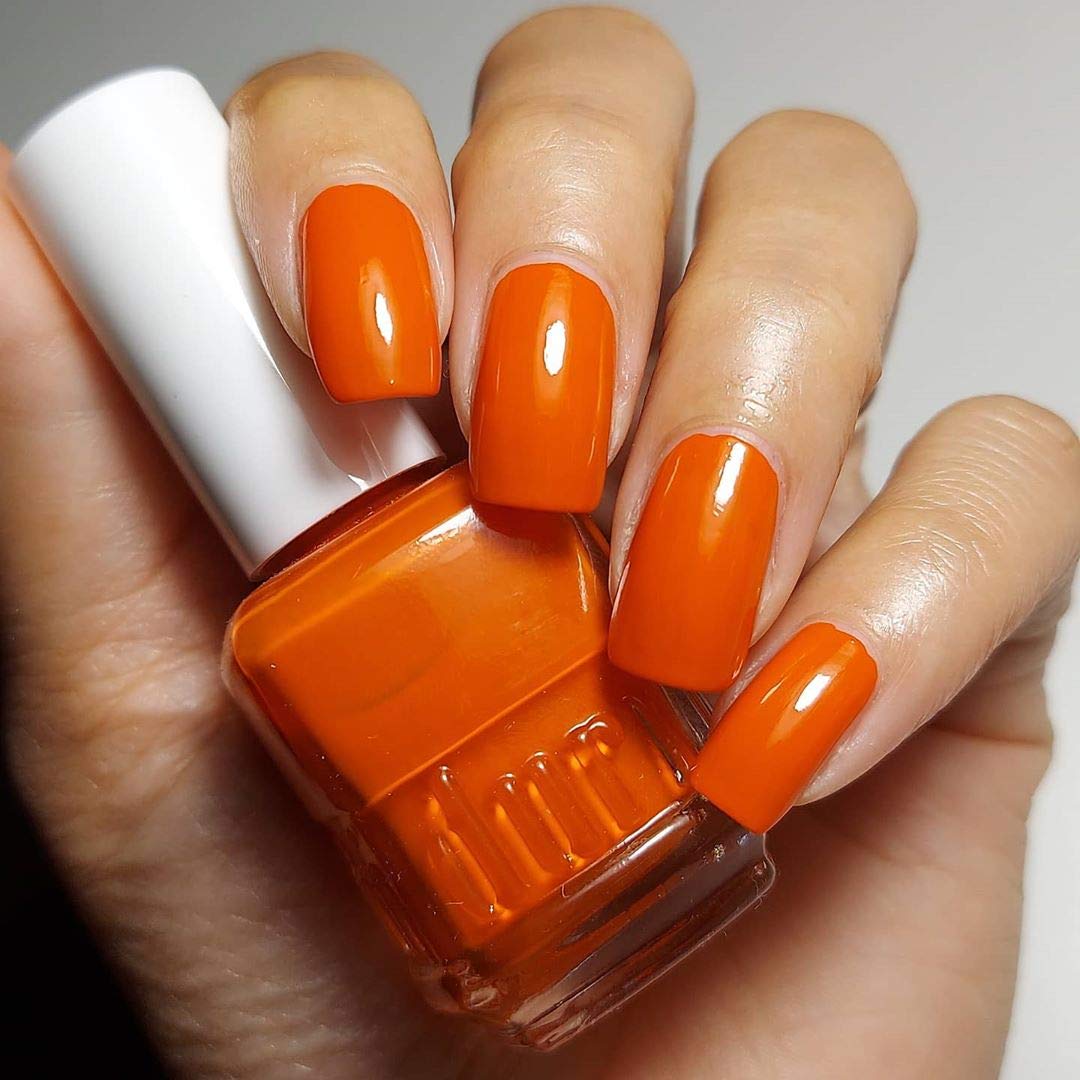 duri Nail Polish, 781 Uninhibited, Vibrant Fresh Orange, Full Coverage, Glossy Finish, 0.45 Fl Oz