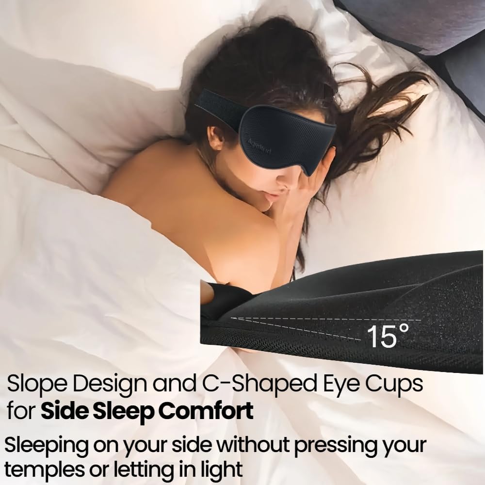Sleep mask,100% Light Blocking Eye mask,Superior Materials to Silk,Travel Essentials,Sleeping mask,Eye mask for Sleeping,Best Gift - B-2-202508011518