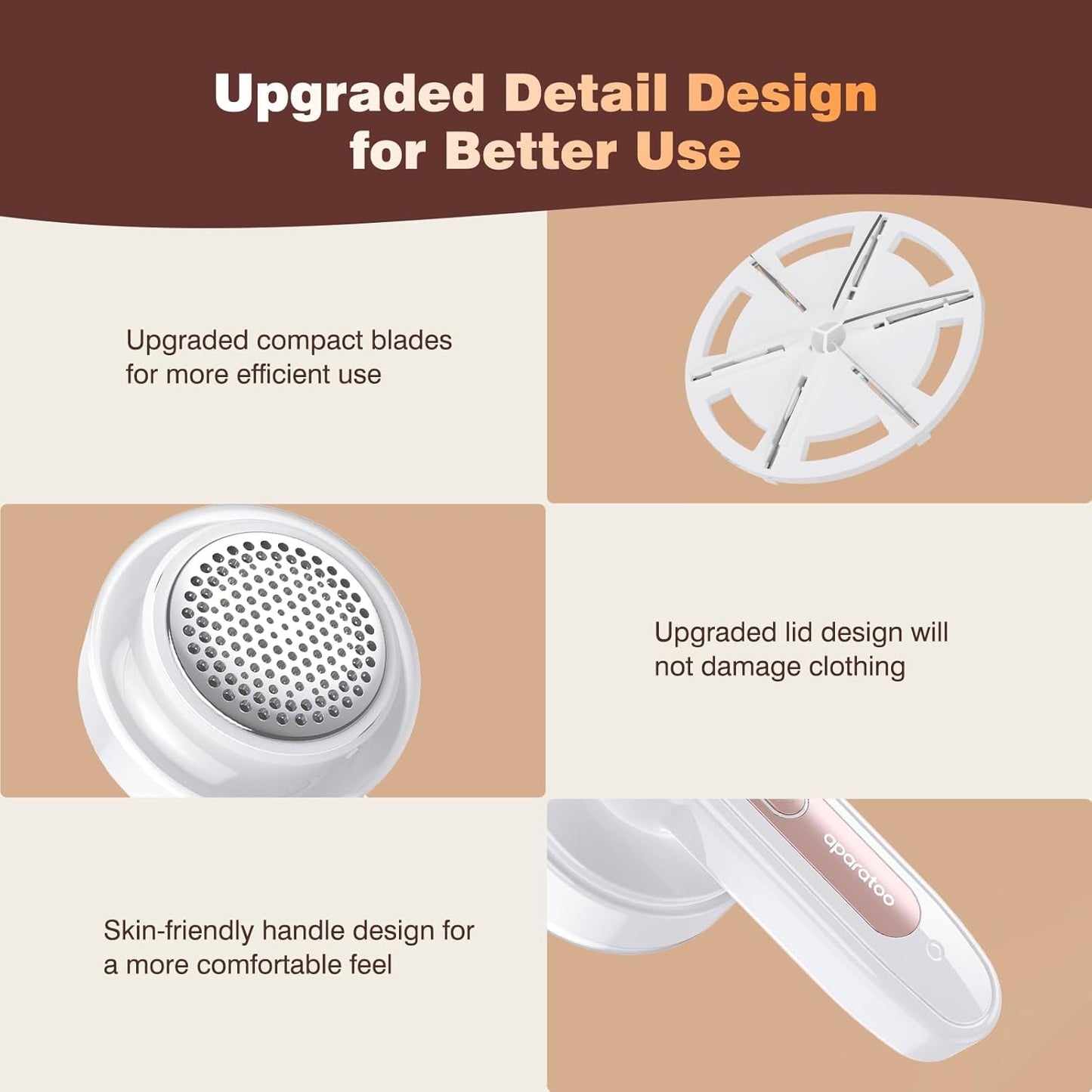 Fabric Shaver for Clothes, Lint Remover with 2 Spare Blades, Electric Sweater Shaver Defuzzer for Clothes Woolen Coats Scarves Gloves Furniture Couches Curtains Pills and Fuzz Balls