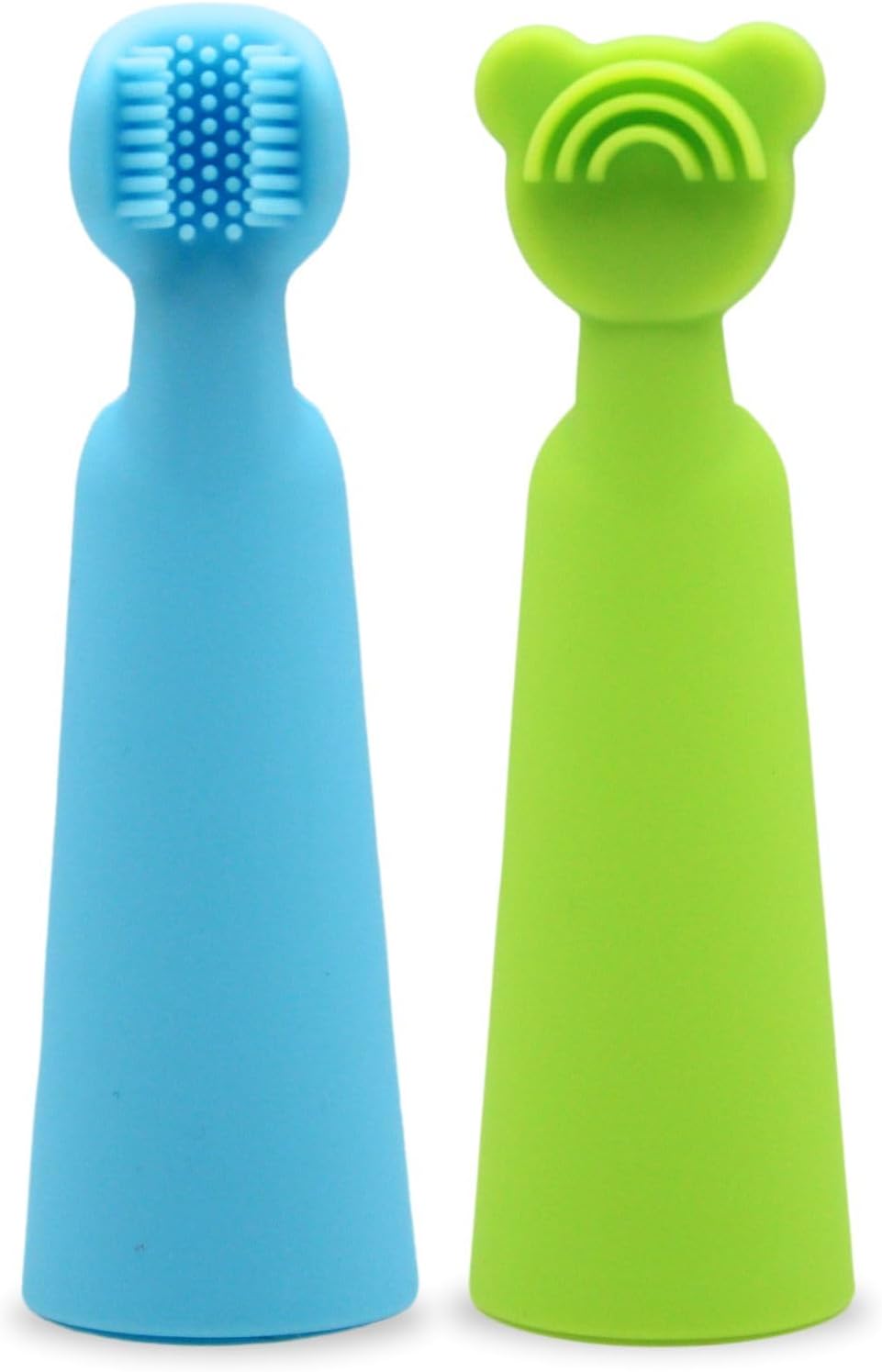 oogiebear Baby Finger Brush & Tongue Scraper - Gentle Oral Care, Soft Silicone, BPA-Free, for Infants & Toddlers