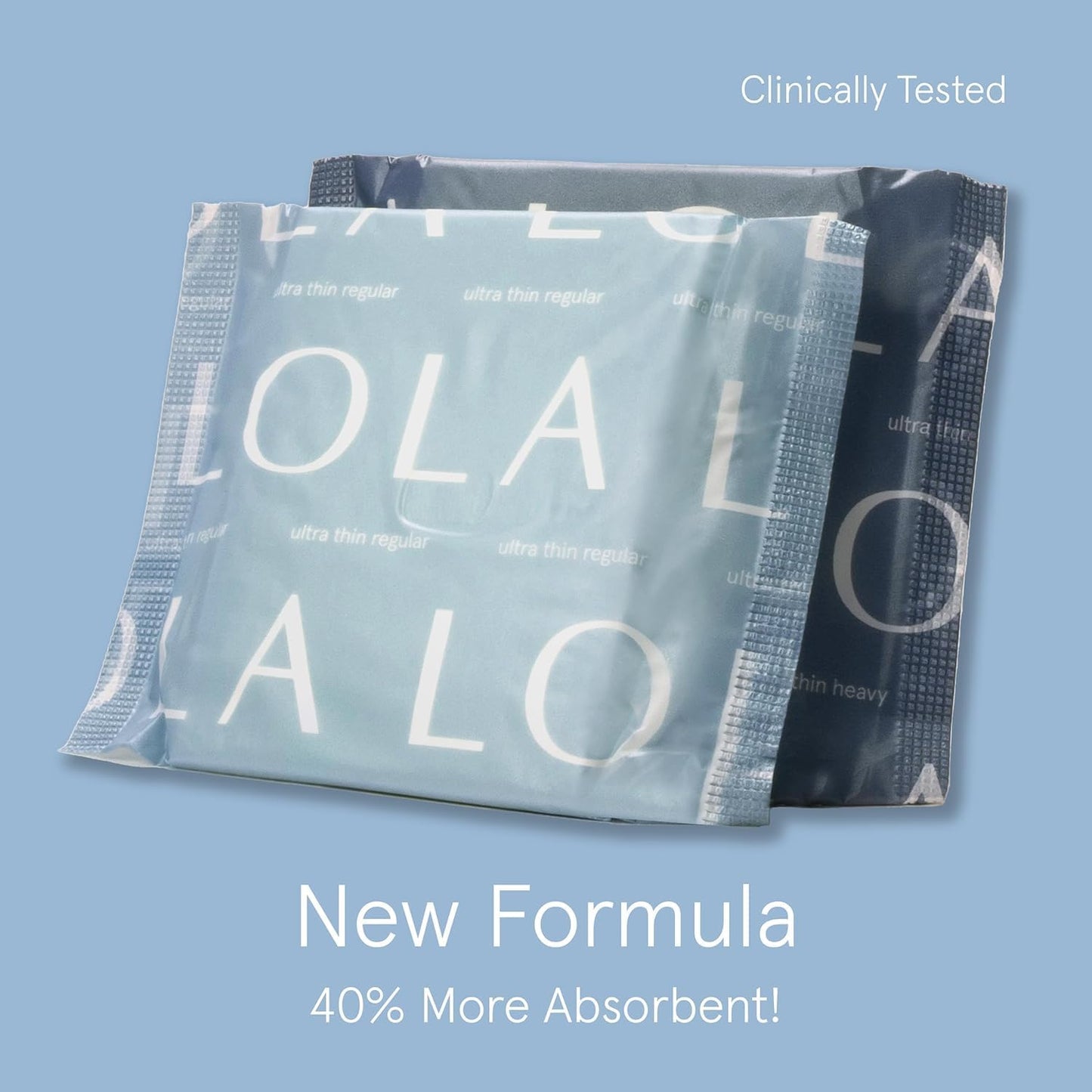 LOLA Organic Cotton Pads, 36 Count - Ultra Thin Pad with Wings, Cotton Organic Pads for Women, HSA FSA Approved Products Feminine Care, Heavy