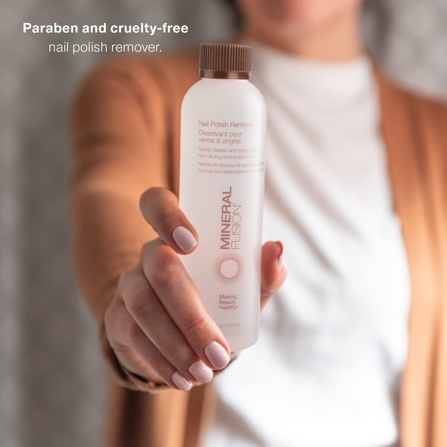 Mineral Fusion Acetone Free Nail Polish Remover, Gentle, Non-Drying, Regular & Gel Polish, 6 fl oz (2 Pack), Vegan & Cruelty-Free Nail Care for Women and Men