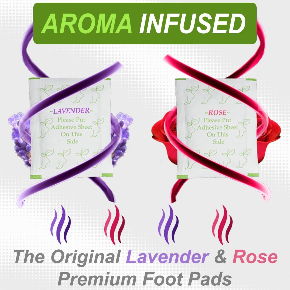 Dr. Entre's Foot Pads: Premium Foot Pads to Feel Better, Sleep Better & Relieve Stress | Effective Organic Lavender & Rose Foot Patches | 90 Pack