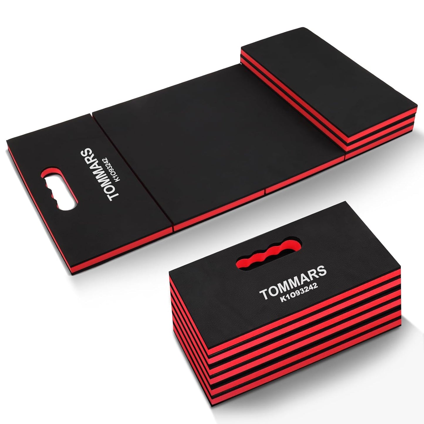 TOMMARS 0.9" Foldable Thick Kneeling Pad, 5 Fold Comfortable Foam Knee Pads Cushion Mat for Gardening, Yardwork, Workshop Repairing