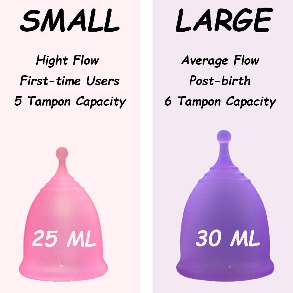 ROSA RUGOSA Menstrual Cups + Steamer Bundle - All You Need to Start Your Menstrual Cup Journey! - Feminine Hygiene - Leak-Free - up to 99.9%