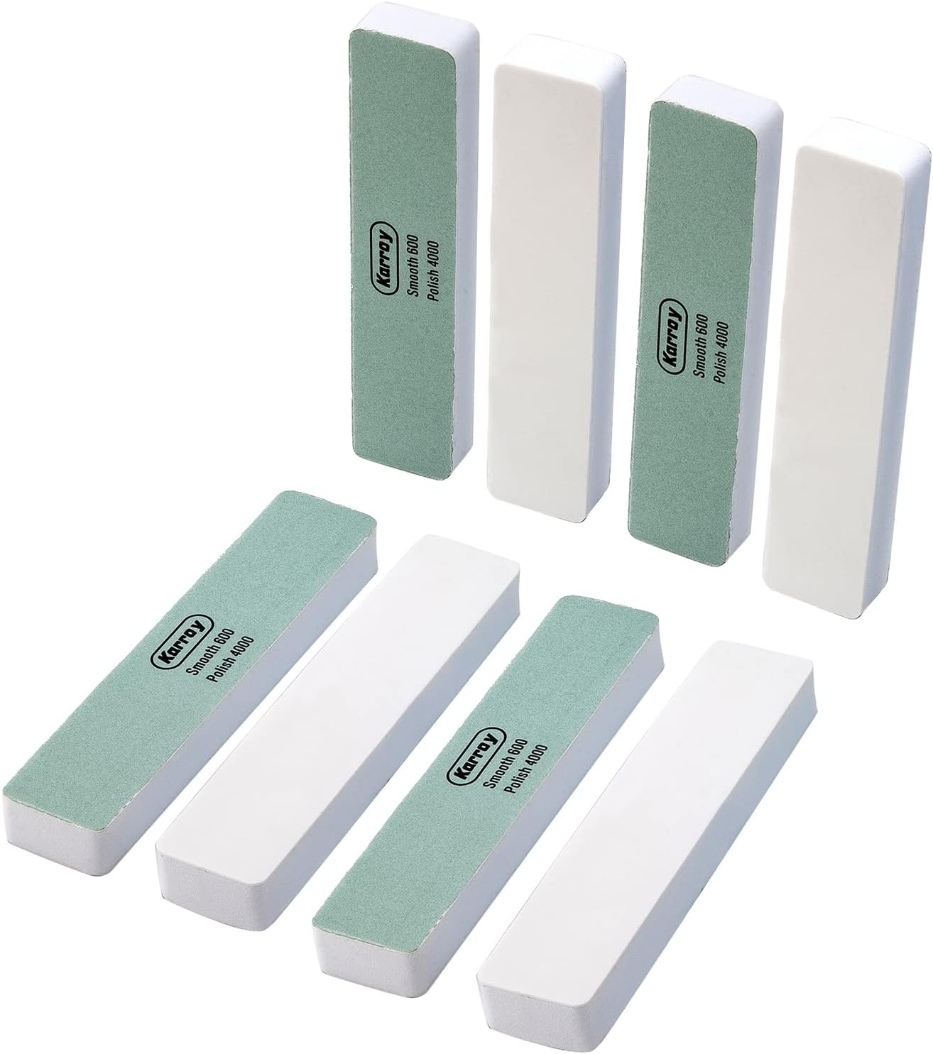 Nail Files and Buffers for Natural Nails Smooth and Polish Gel Surface 400/600/4000 Grit (C-Cuboid)