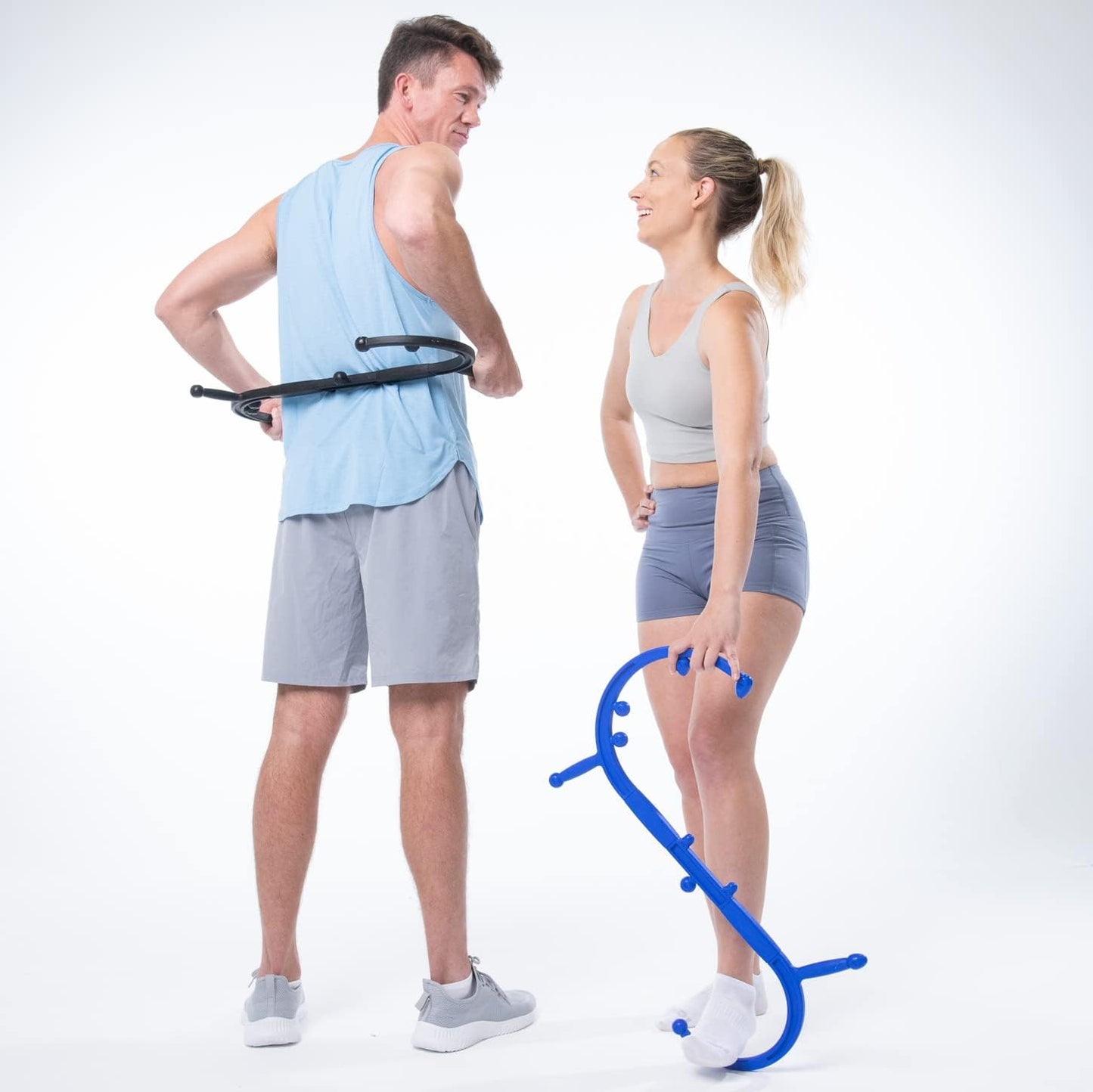 Body Back Buddy Elite His and Hers Bundle– USA Made – Trigger Point Massage Tool, Neck and Back Massager Handheld, Manual Self Massager, Massage Cane