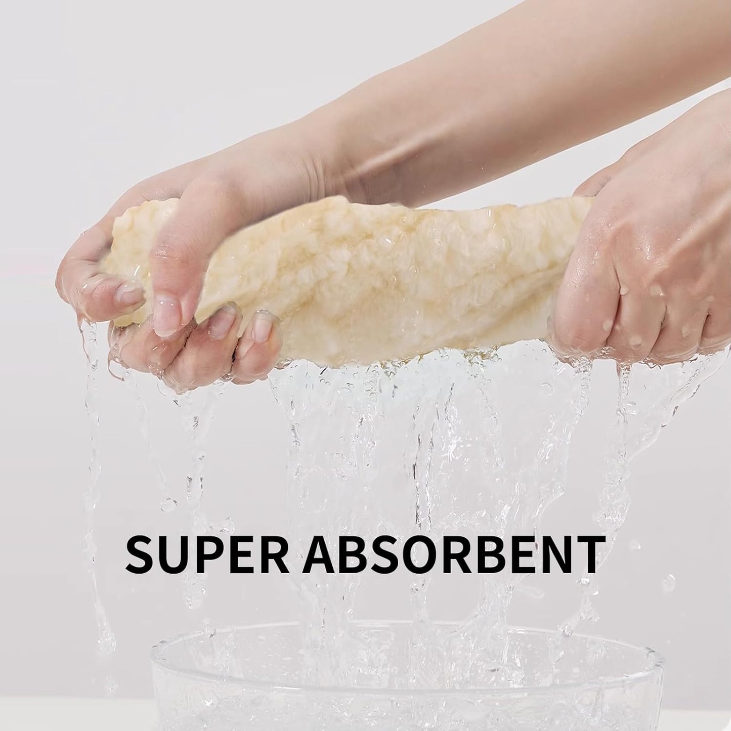 Extra Large Bath Towel Set of 6 (40"x80"),Oversized Bath Sheet Super Soft Highly Absorbent Microfibers Quick Dry Luxury Shower Towel for Bathroom Spa Gym Hotel Yoga (Cream, 6Piece)