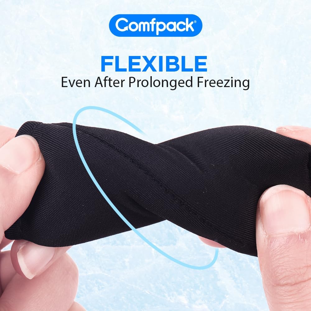 4PCS Finger Sleeves Gel Ice Pack for Pain Relief, Reusable Hot Cold Compression Finger Brace Ice Packs for Injuries, Trigger Finger, Arthritis, Knuckle Immobilization, Gout, Sprain