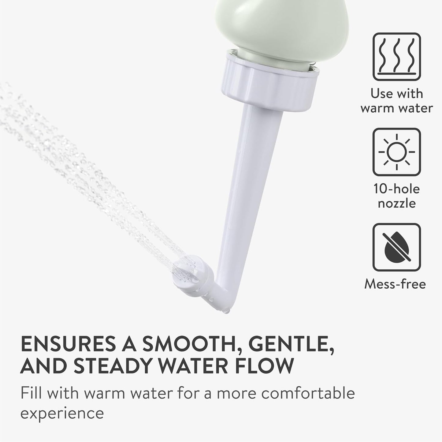 Peri Bottle - Portable Bidet Kit - Travel Perineal Wash Handheld Squeeze Bottles - Postpartum and Labour Essentials for Women - Post Birth Spray Care After Childbirth - Gray