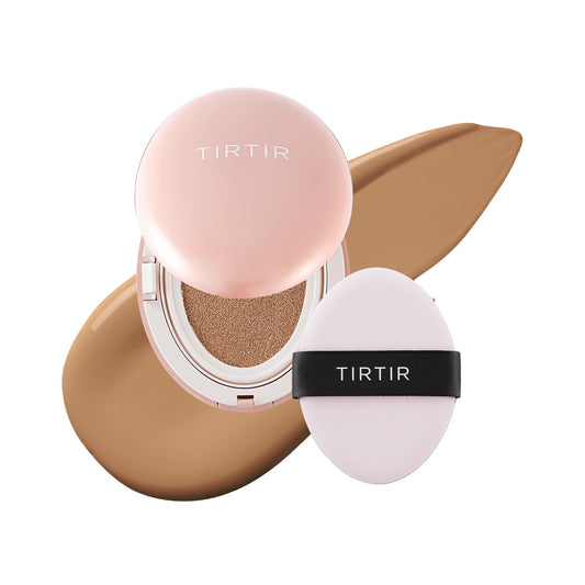 [*Mini Size*] TIRTIR All Cover Pink Cushion | Korean Cushion Foundation, (#31N French Beige, 0.15 Fl Oz)