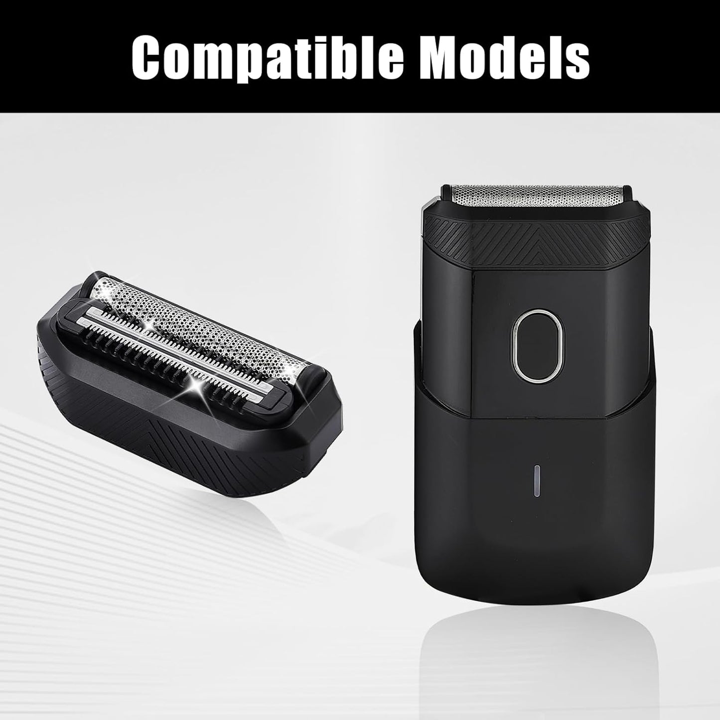 Shaver Replacement Blades compatible with Manscaped The Handyman Razor Blades for Portable Men’s Travel Facial Shaver Hair Groomer (3PACK)