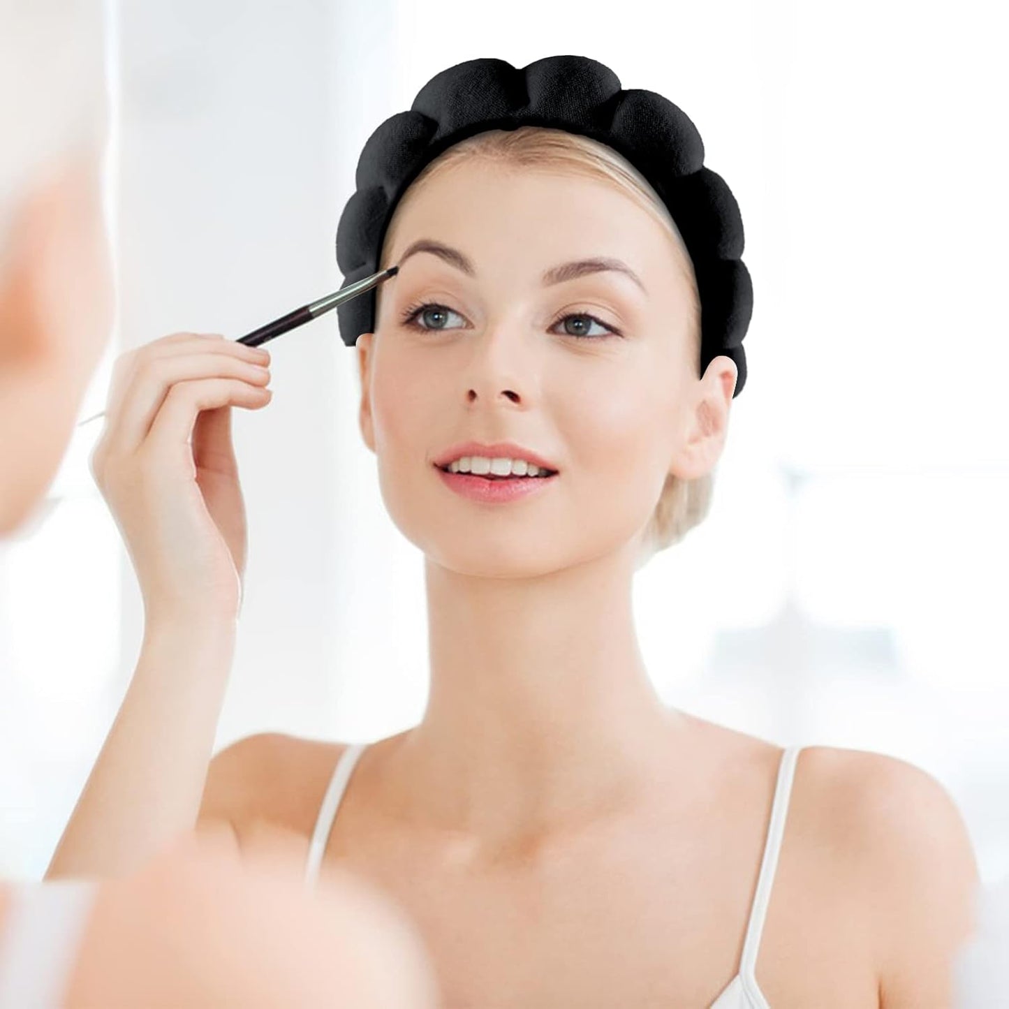 WSICSE Spa Headband for Washing Face, Skincare Headbands Puffy Padded Keep Hair Dry Stocking Stuffers for Girls Women