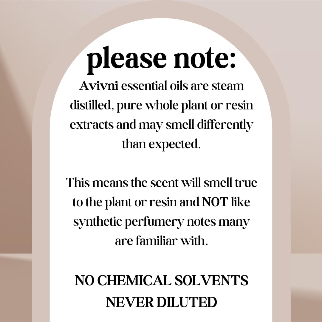 Avivni Frankincense Essential Oil - 100% Pure & Natural, Undiluted for Aromatherapy, Hair, Muscle, Diffuser (0.33oz - 10ml)