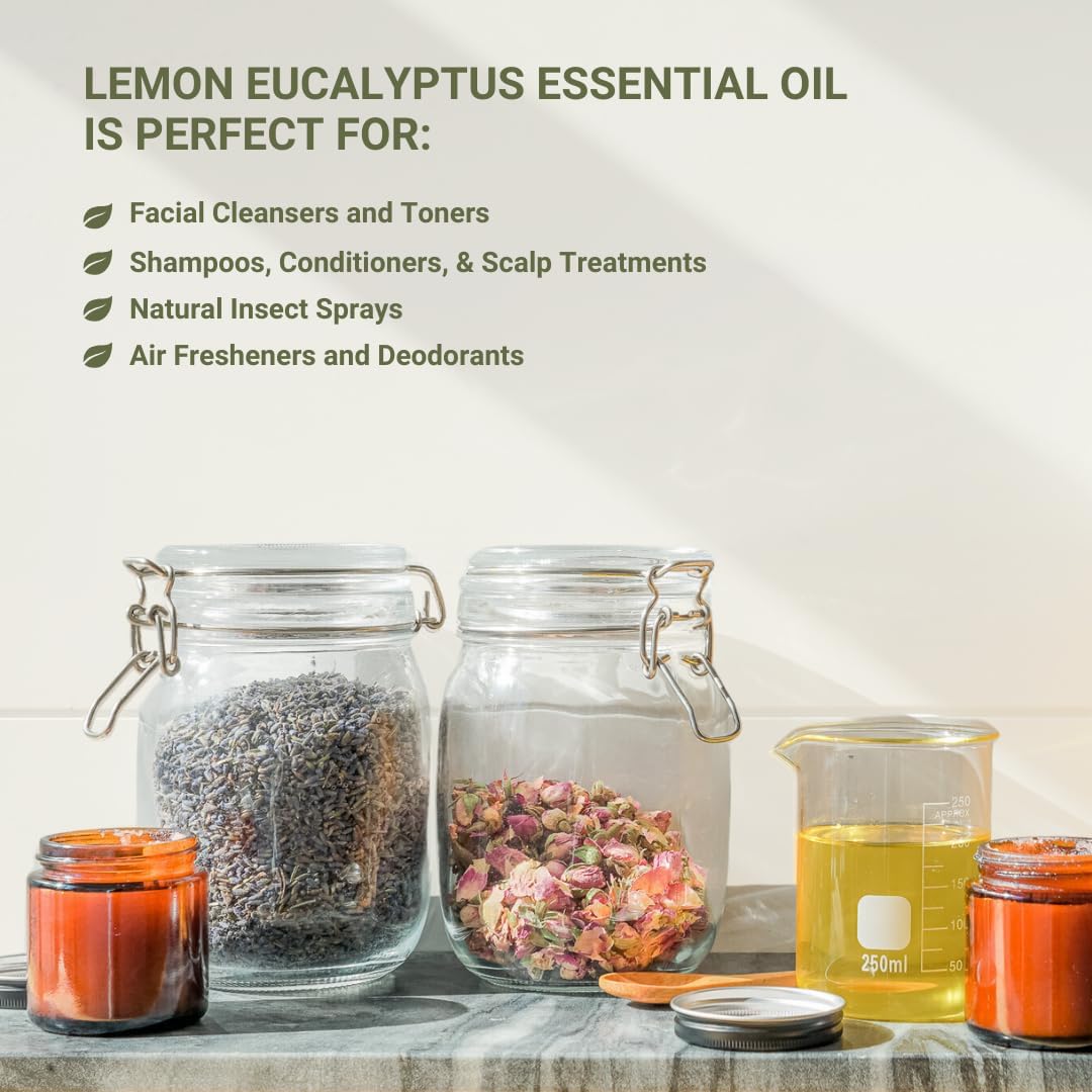 Lemon Eucalyptus Oil by Eucaliptus from Brazil - Essence of Lemon Eucalyptus (15 mL)