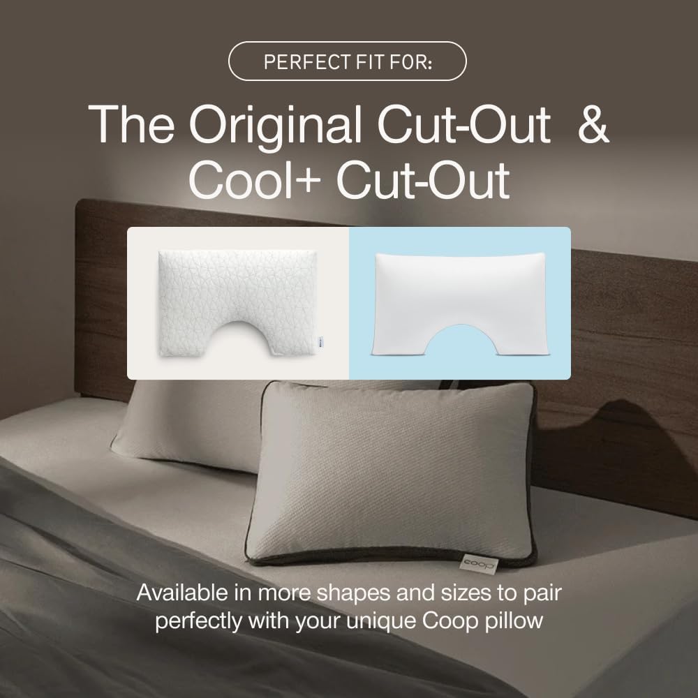 Coop Home Goods Ultra-Tech Waterproof Cut-Out Pillow Protector – Zippered Cover for Cut-Out Pillows, Queen Size, Oeko-Tex Certified, Breathable, Machine Washable