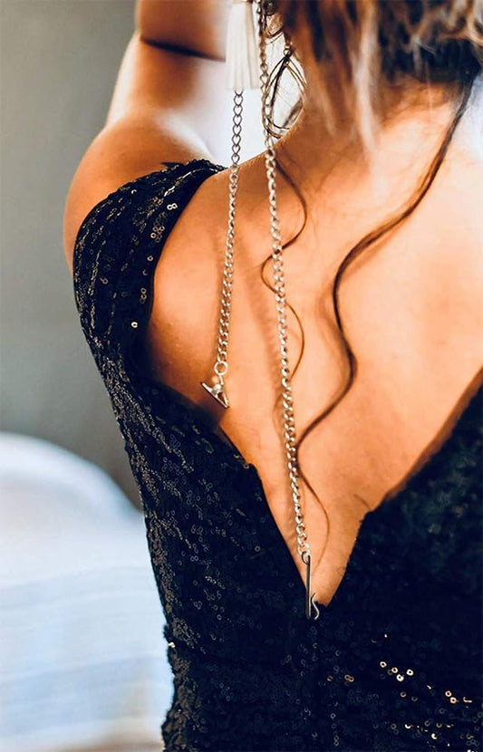 Strg Zipper Helper for Dress and Boots, Zipper Puller Zip with Hook and Clip for Almost All Zippers Types, Zip up Dress by Yourself (Rose Gold)