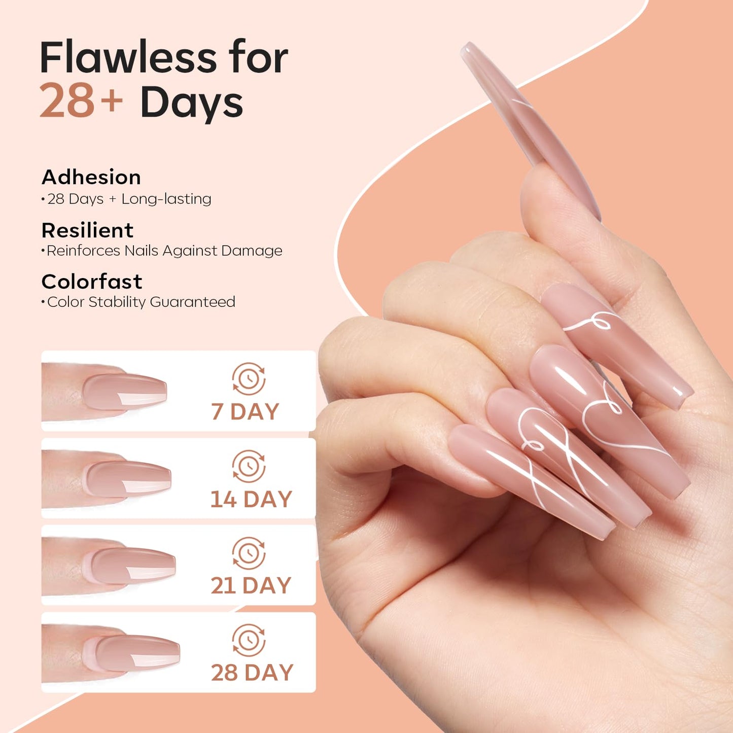 Modelones Acrylic Powder, 4.23oz Upgraded Dark Pink Nail Acrylic Powder for Nail Art 3D Carving French Nails Extensions, Non-Yellowing, Gifts for Women