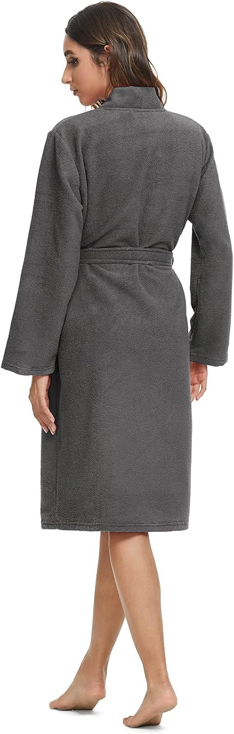 Orrpally Women Kimono Robes Lightweight Terry Cloth Bathrobe Knee Length Bath Robe